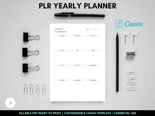 PLR Yearly Planner - Master Your Year & Resell for Profit! - ResellNest
